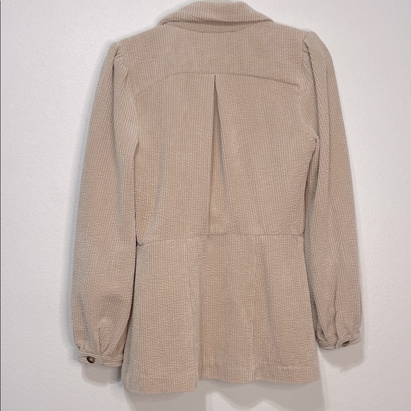 Current Air Beige Textured Blazer Size Small PTP 19” EUC - Picture 8 of 12